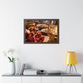 Framed Horizontal Poster - Amber Feast Glow (14×11, 16×12......