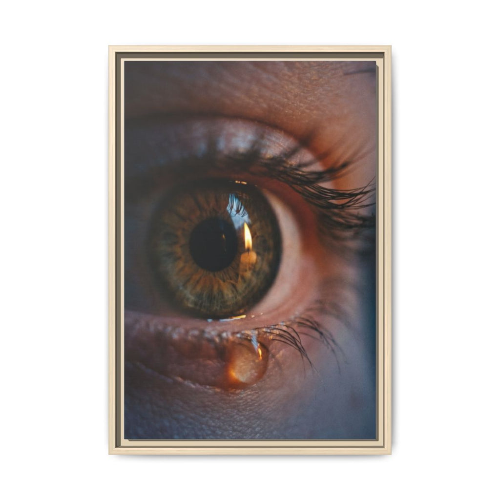 Matte Canvas, Framed - Luminous Tear