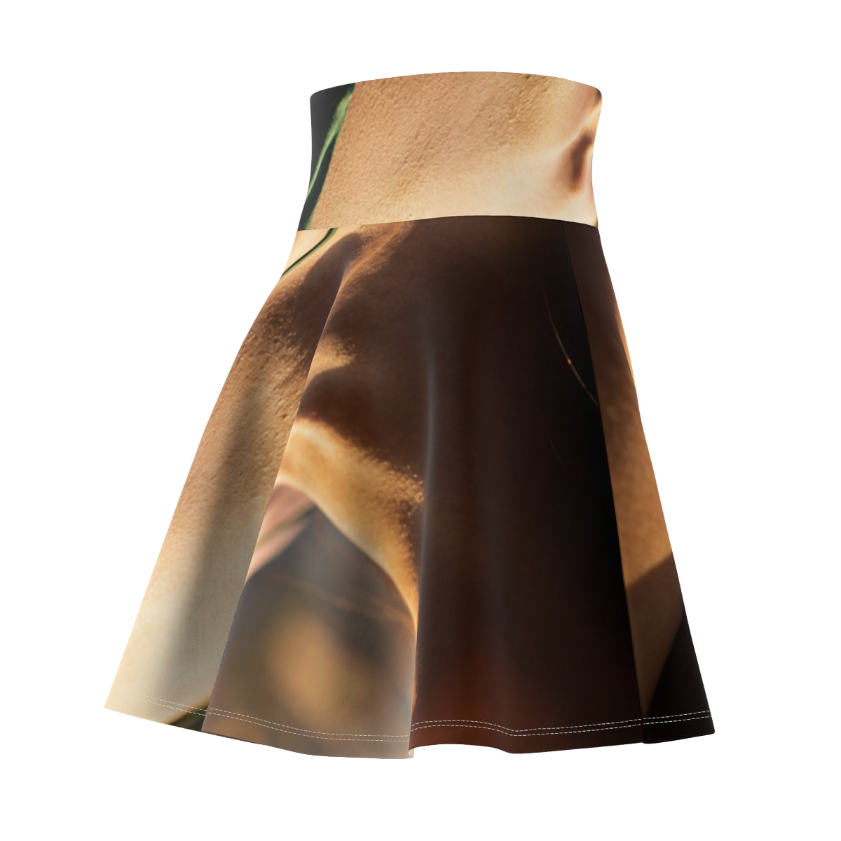 Women's Skater Skirt - Golden Hour - Emerald Sunset Glow |...
