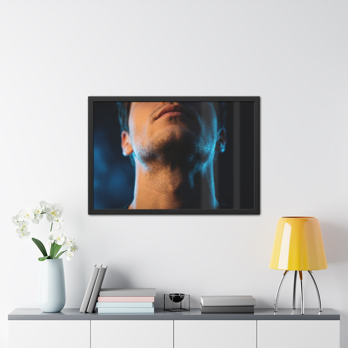 Framed Posters - Neon Shadows Cinematic Portrait Art (10×8...
