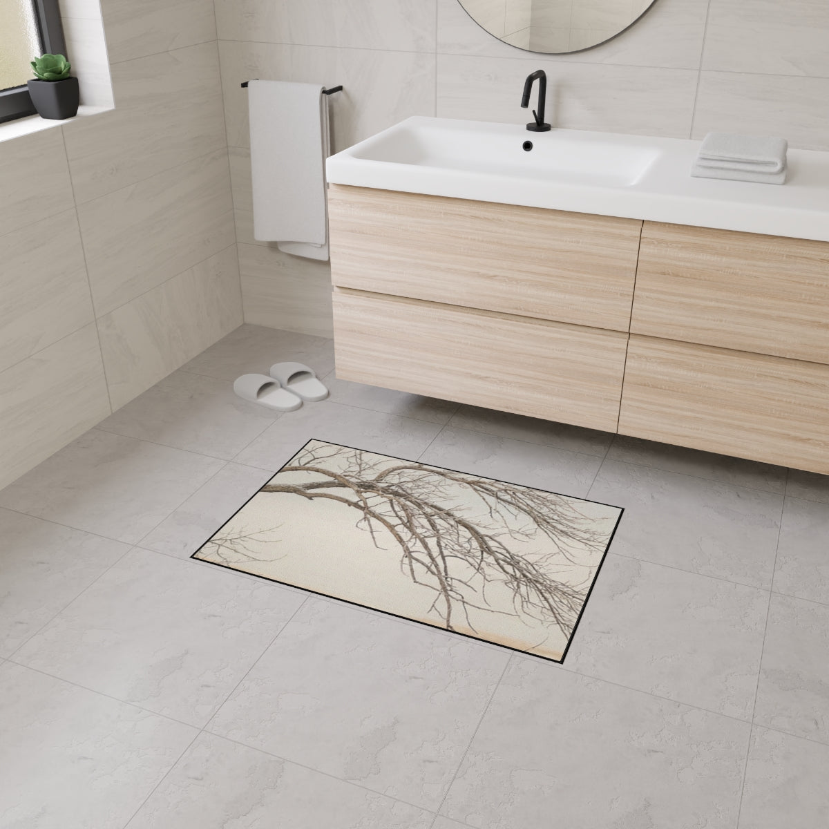 Heavy Duty Floor Mat - Winter Tree