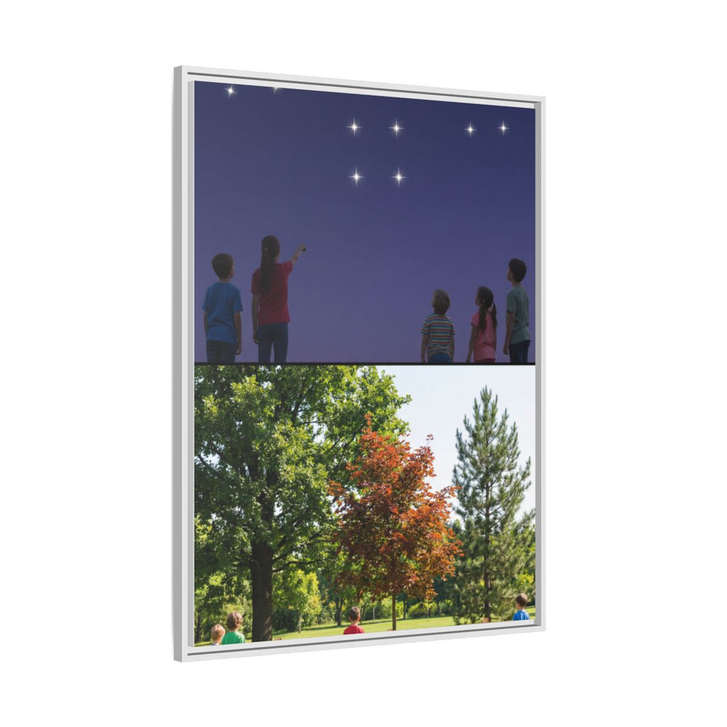 Framed Matte Canvas - Discovery — White / 1.25"