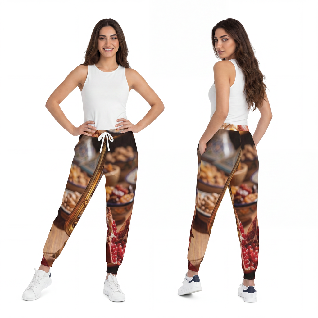 Athletic Joggers - Velvet Oasis Feast | Echovira Gallery