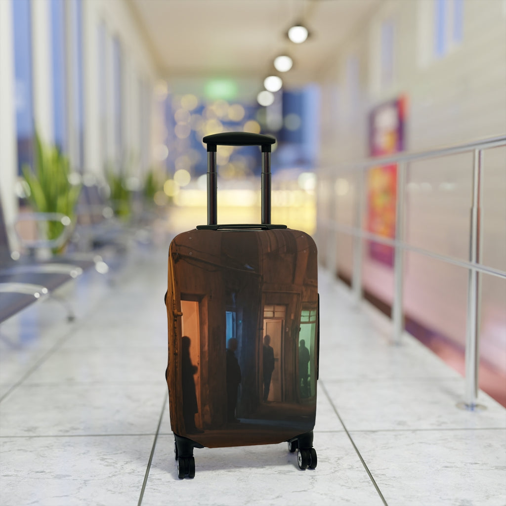 Luggage Cover - Shadowed Alleyway Mystery Art Print |...