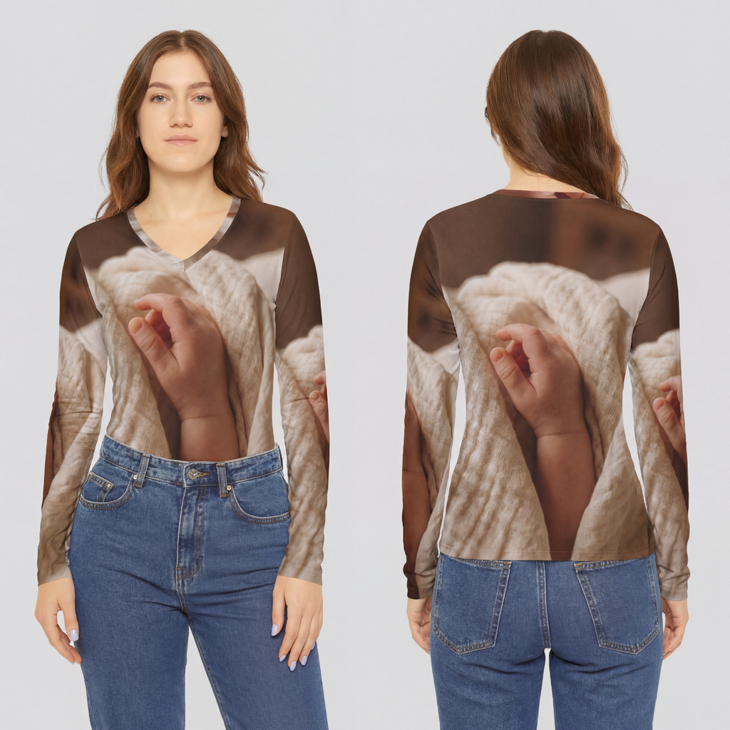 Women's V-Neck - Peaceful Elegance