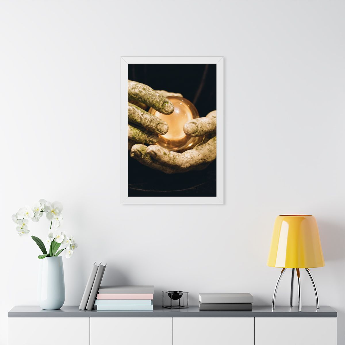 Framed Vertical Poster - Ancient Sight — White (11×14... |...