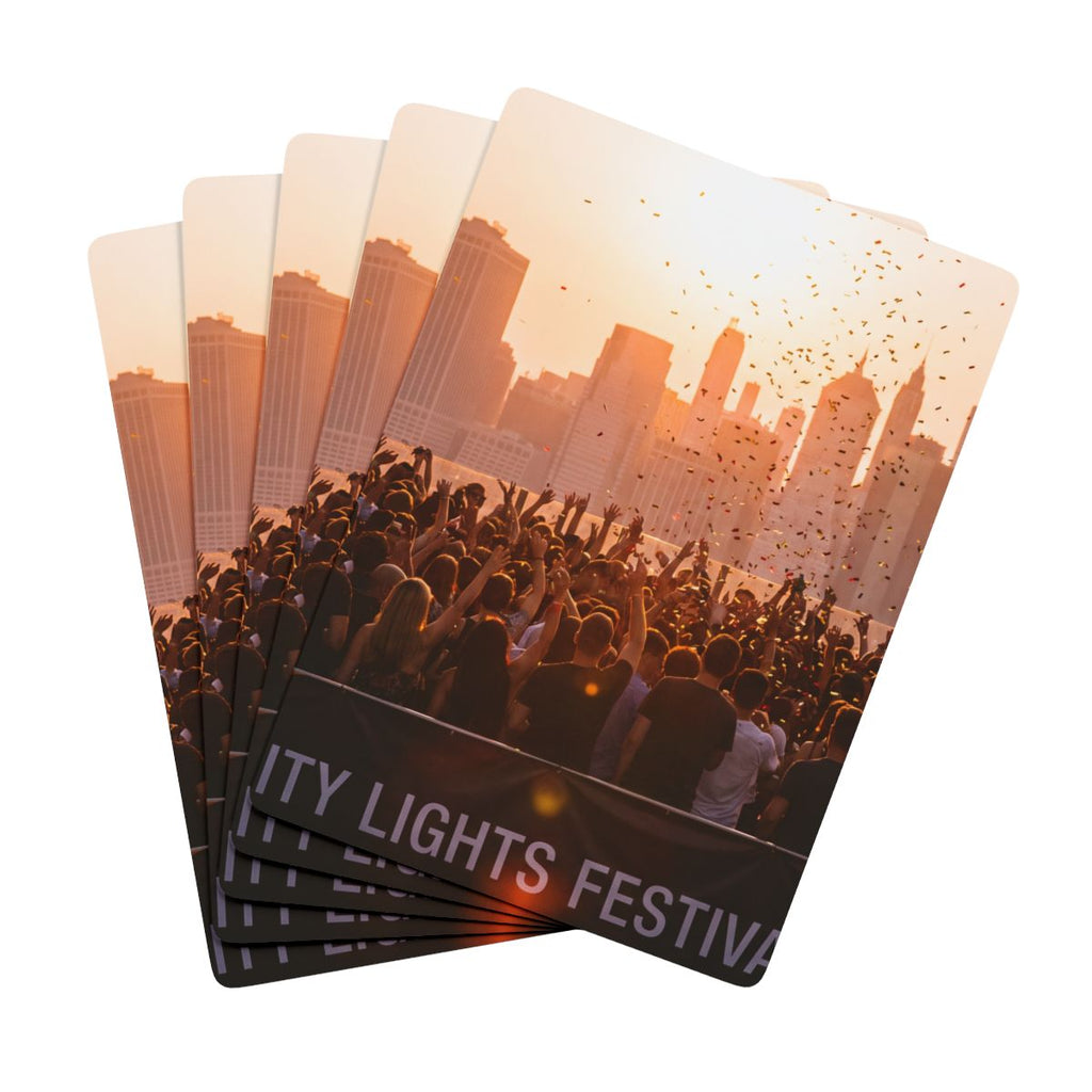 Poker Playing Cards - City Lights | Echovira Gallery