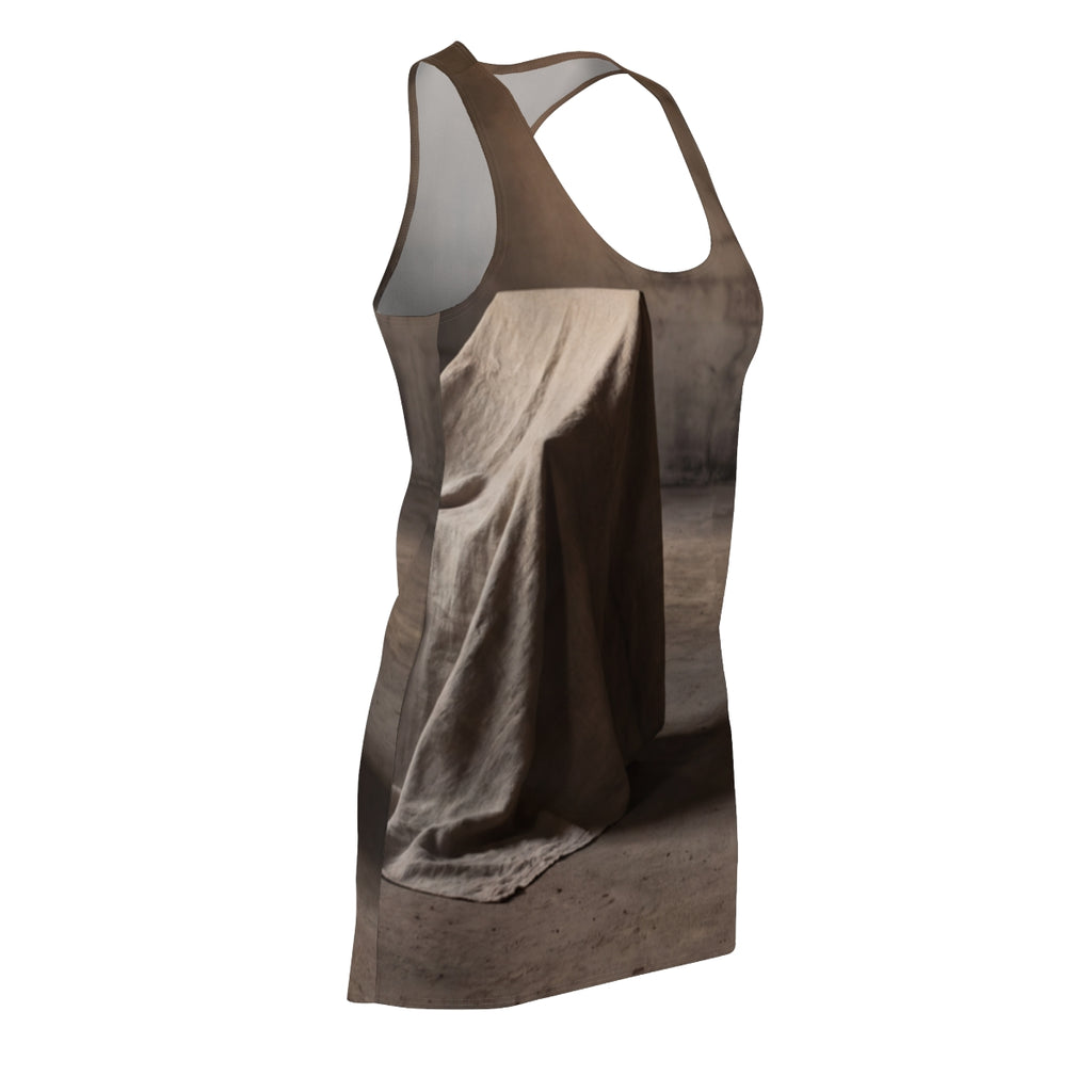 Women's Cut & Sew Racerback Dress - Draped Architectural...