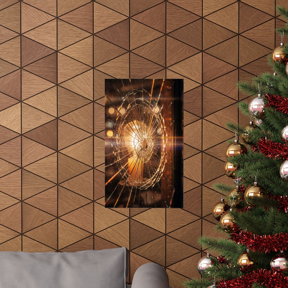 Matte Vertical Posters - Shattered Radiance Glass Art (8×10...