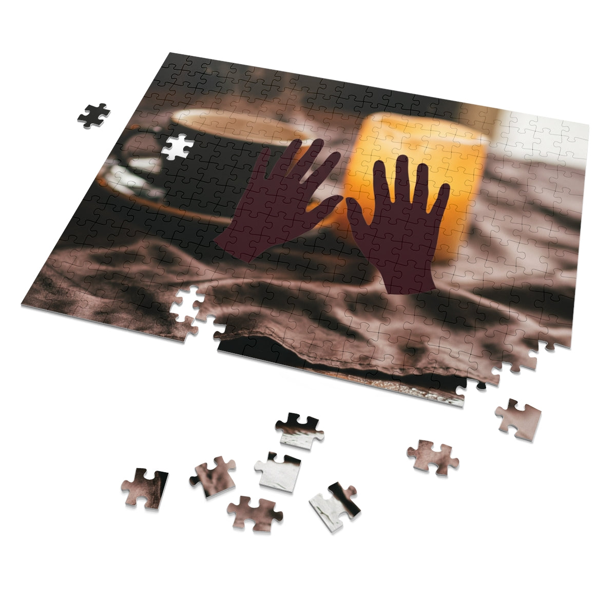 Jigsaw Puzzle with Tin - Coffee Solace Dark Academia... |...