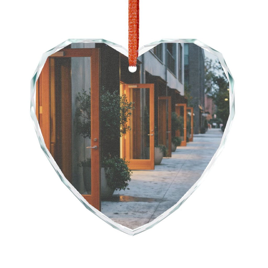 Crystal Glass Ornament - Twilight Courtyard | Echovira...