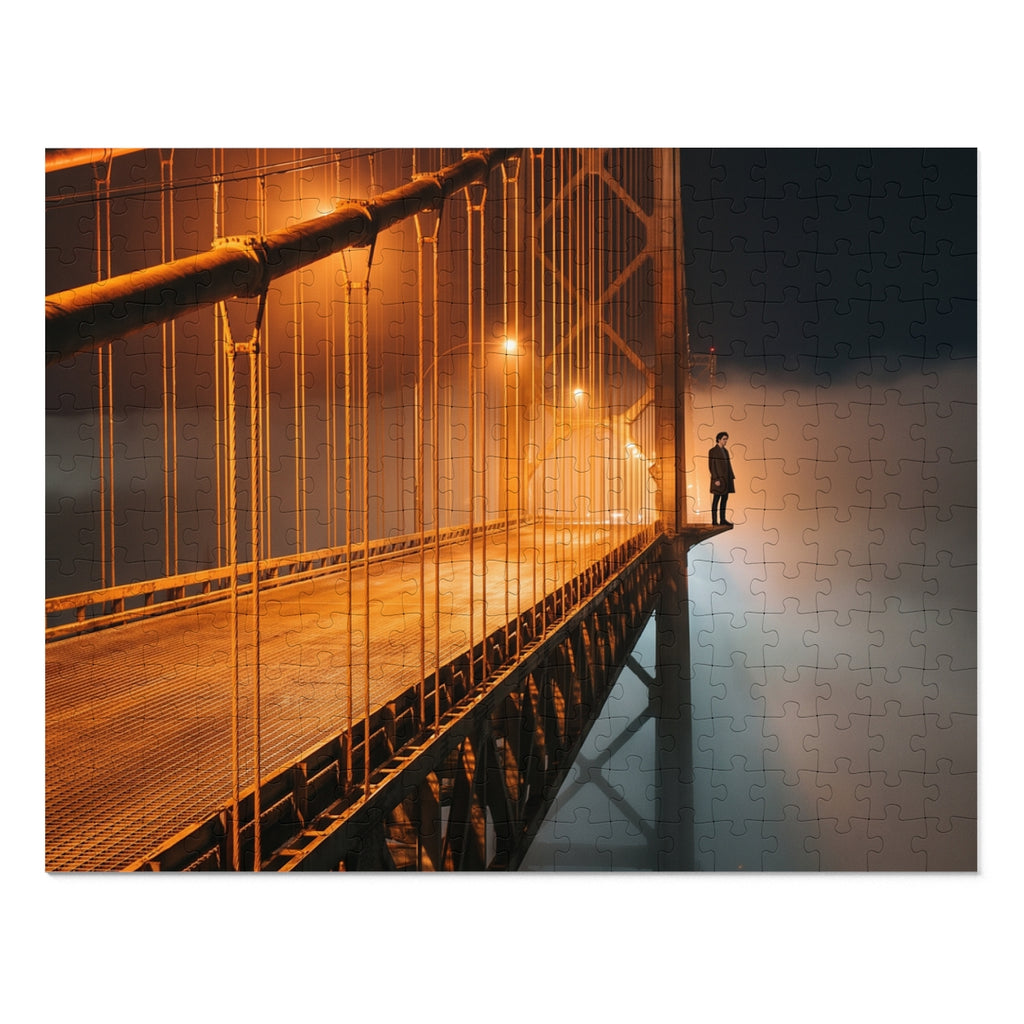 Jigsaw Puzzle with Tin - Nocturne Bridge Solitude (30, 110...
