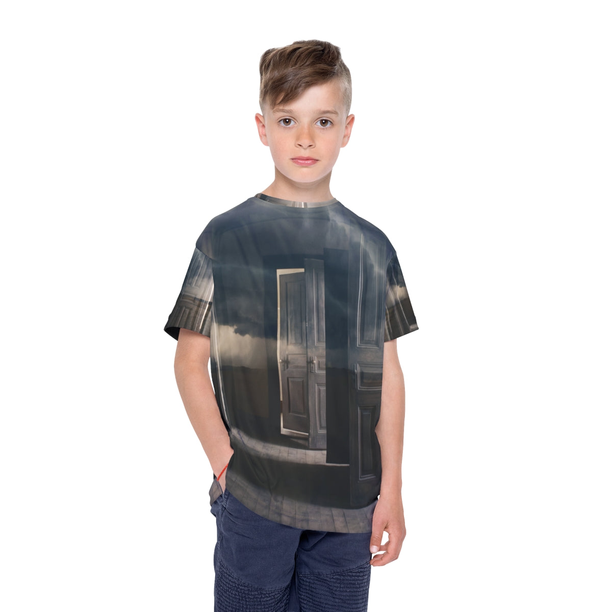 Surreal Storm Hallway Kids Sports Jersey