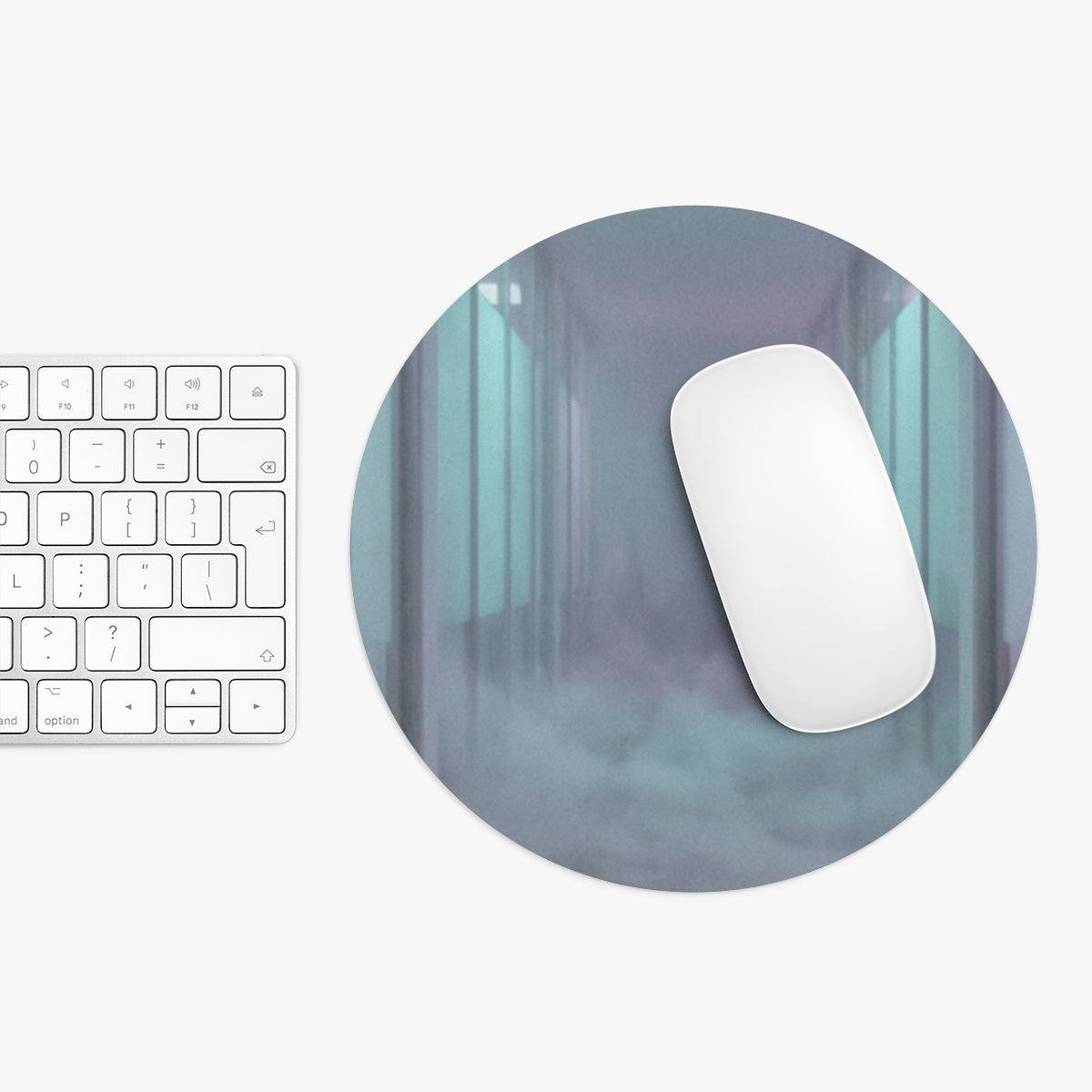 Mouse Pad - Liminal Corridor Fog Art Print | Echovira...
