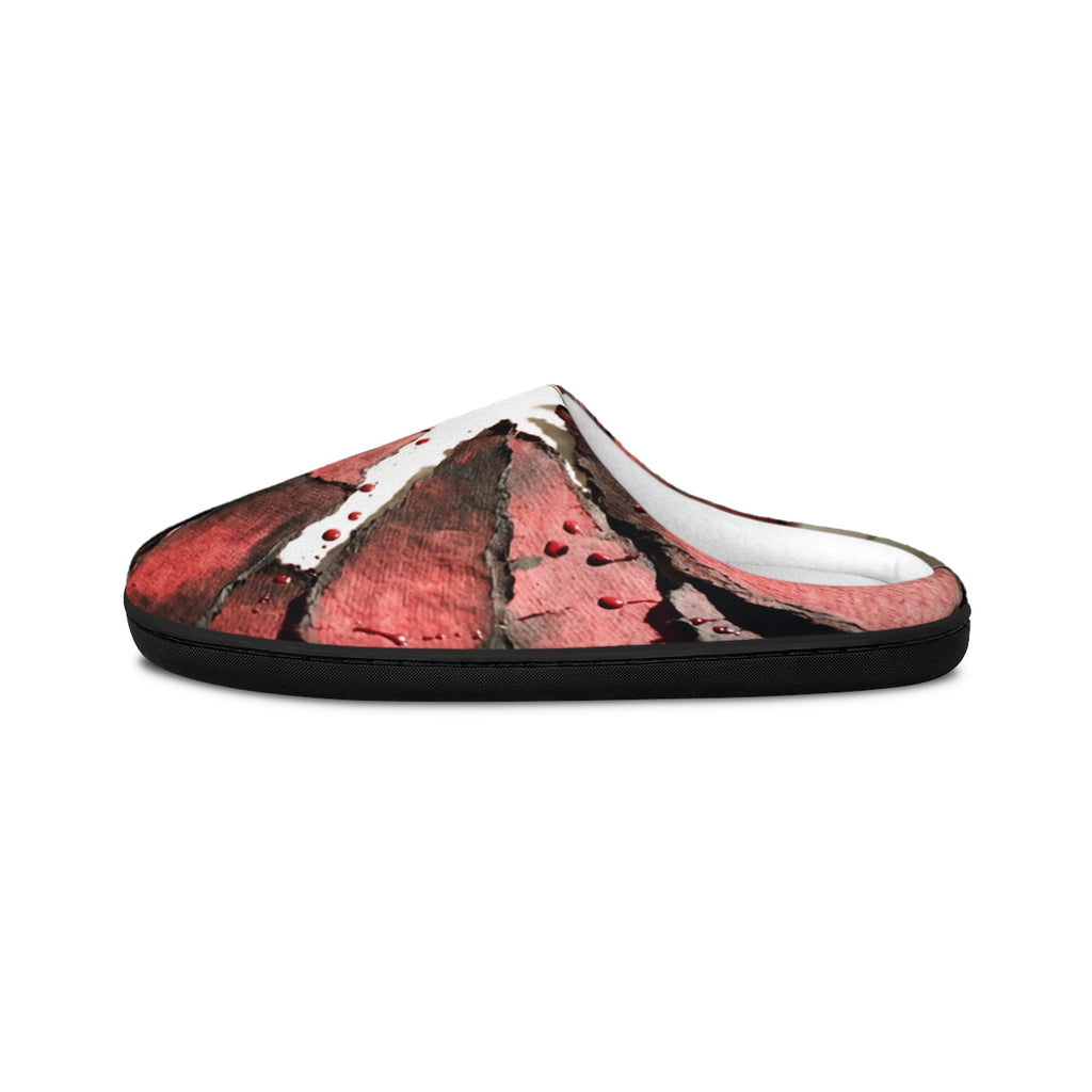 Crimson Abstract Women's Indoor Slippers