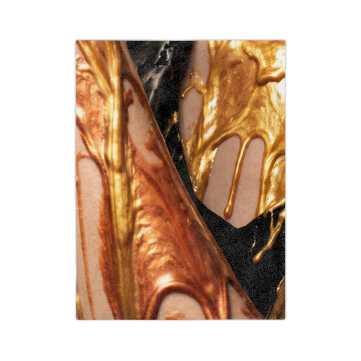 Velveteen Microfiber Blanket - Liquid Gold | Echovira...