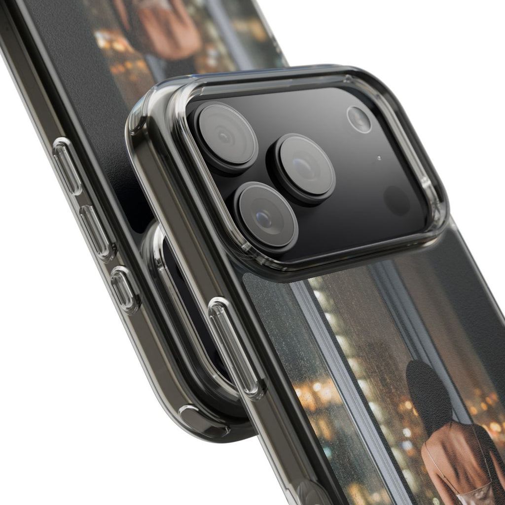 Clear Impact-Resistant Cases - Midnight Rain Clear Phone......