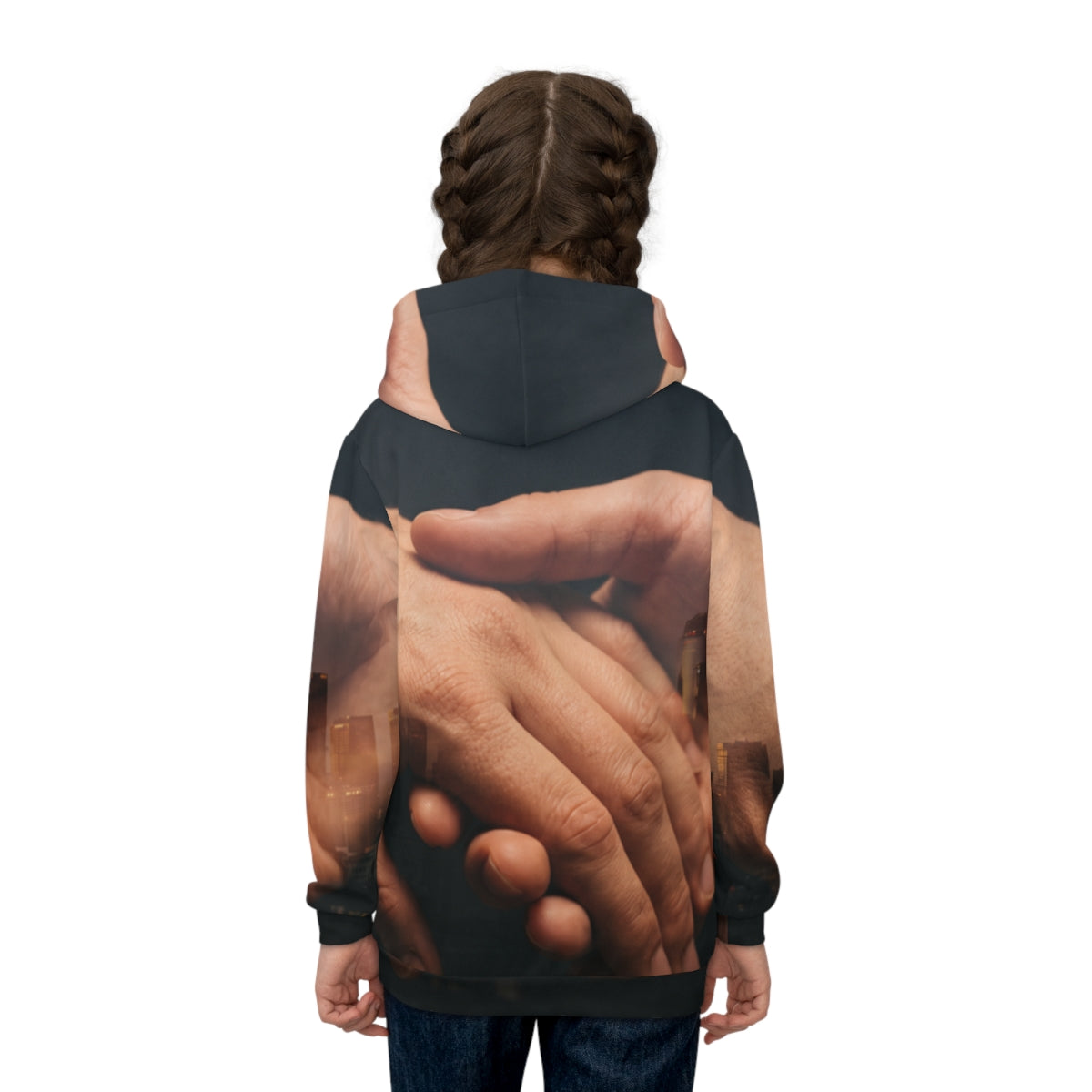 Children's Cityscape Double Exposure Hoodie