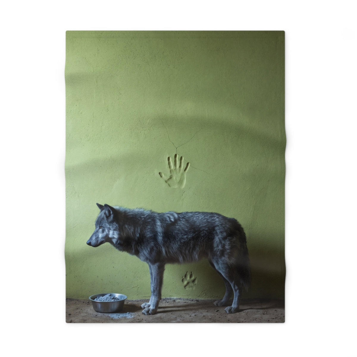 Silent Wolf Weiche Fleece-Babydecke