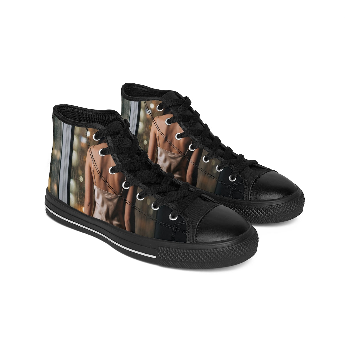 Women's Classic Sneakers - Rainscape Lights | Echovira...