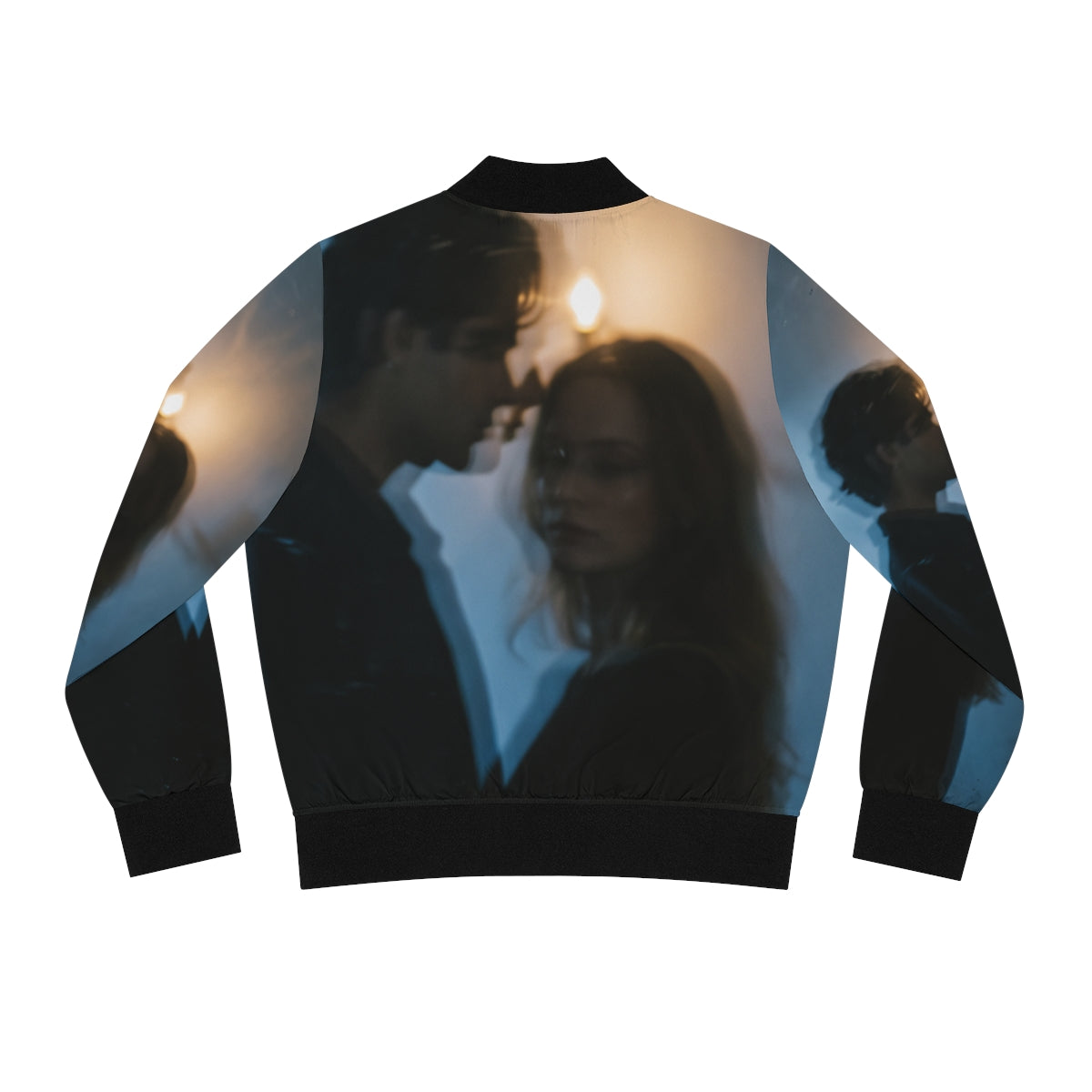 Midnight Shadow Women's Bomber - Cinematic Outerwear |...