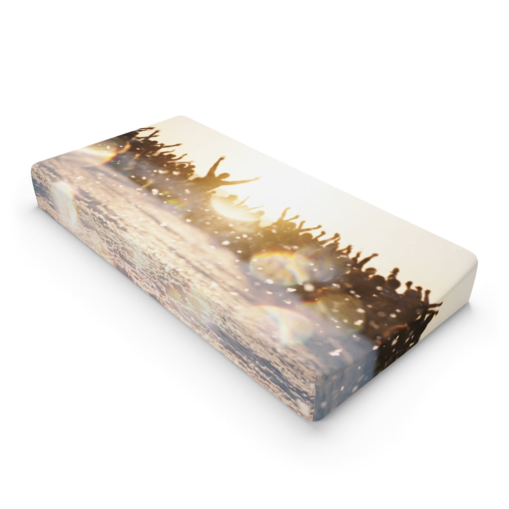 Golden Hour Crowd Baby Changing Pad Cover