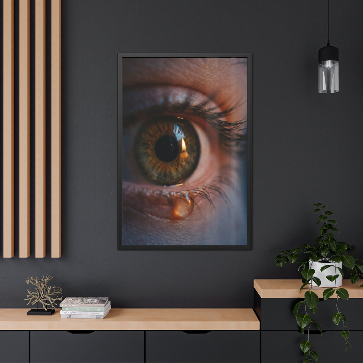Framed Poster - Ethereal Gaze — Portrait