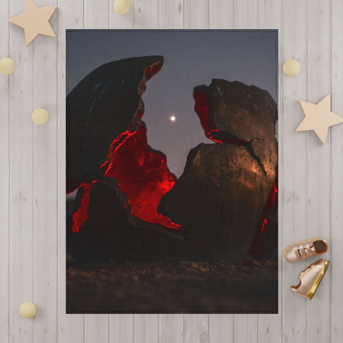 Manta infantil con arte de esfera cósmica brillante