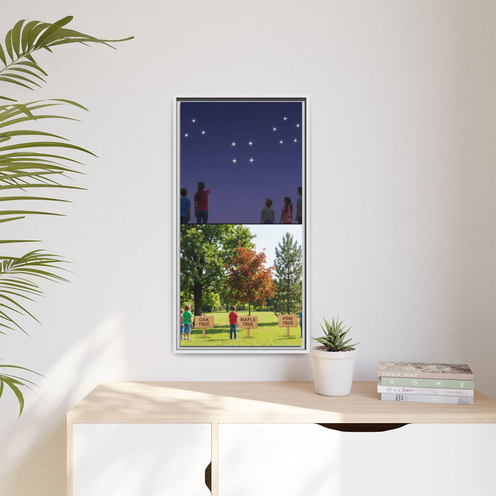 Framed Matte Canvas - Discovery — White / 1.25"