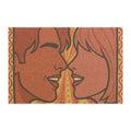 Doormat - Retro Sunburst Lovers Pop Art | Echovira Gallery