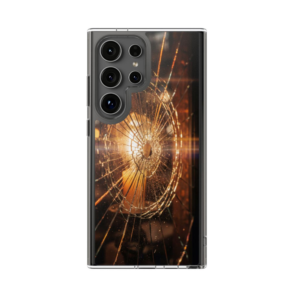Clear Impact-Resistant Case - Fractured Glow