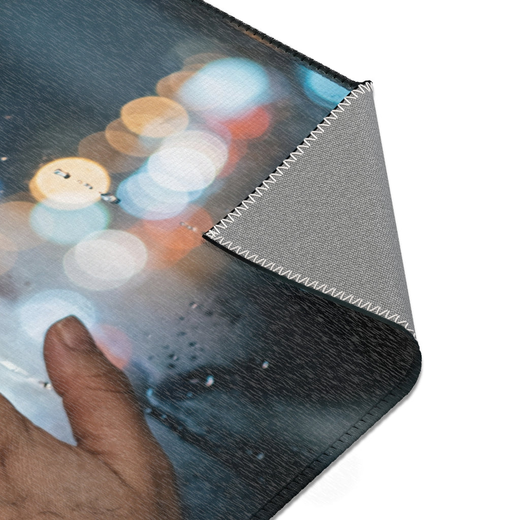 Area Rugs Rainy City Window Art