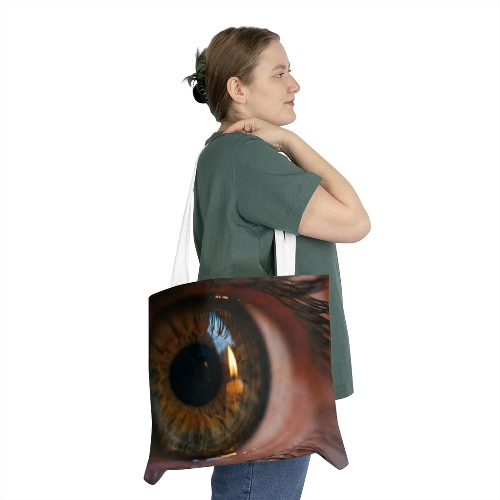 Shoulder Tote Bag - Amber Iris Reflection Fine Art Print |...