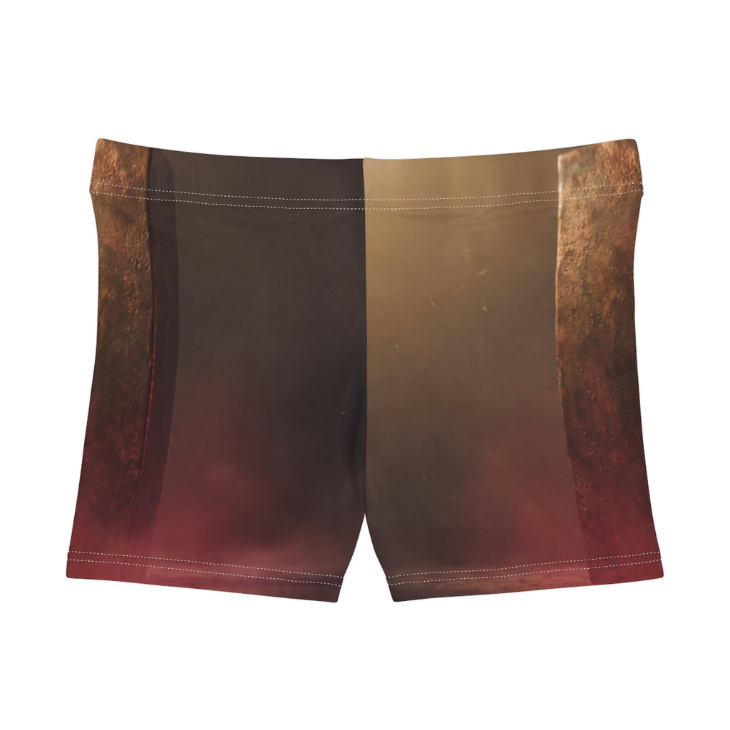 Women's Shorts - Cosmic Monolith Casual | Echovira Gallery