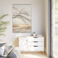 Matte Canvas, Framed - Winter Branch Solitude Landscape —......