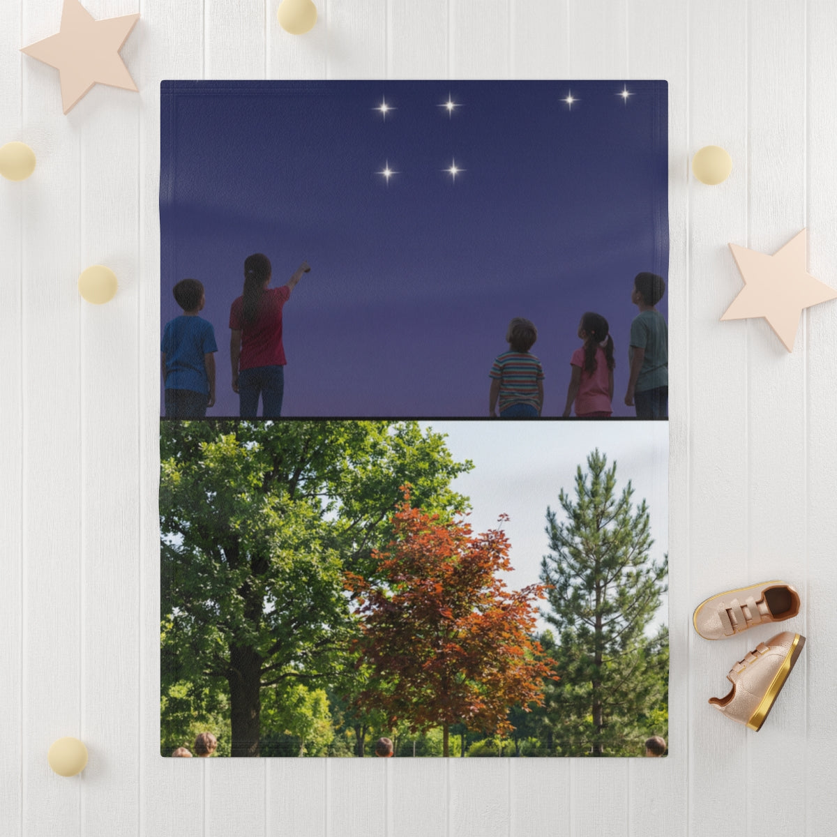 Soft Fleece Baby Blanket - Canopy Cuddles