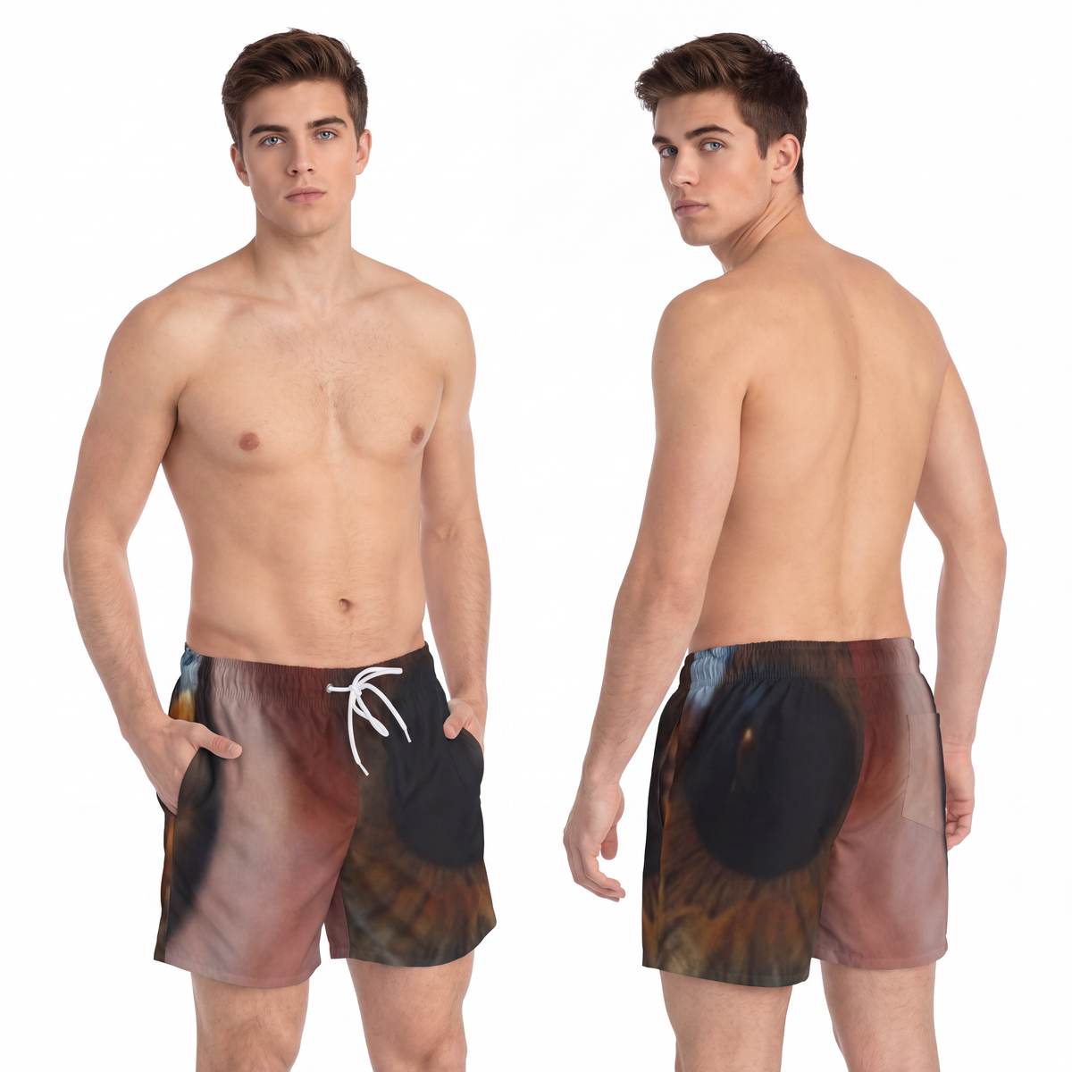 Swim Trunks - Amber Iris Reflection Fine Art Print |...