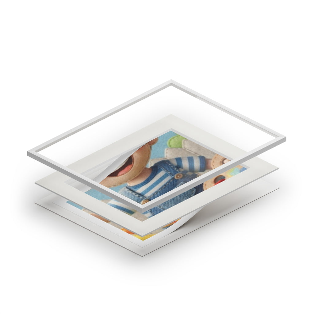 Fine Art Print Passepartout - Little Painter — Landscape......