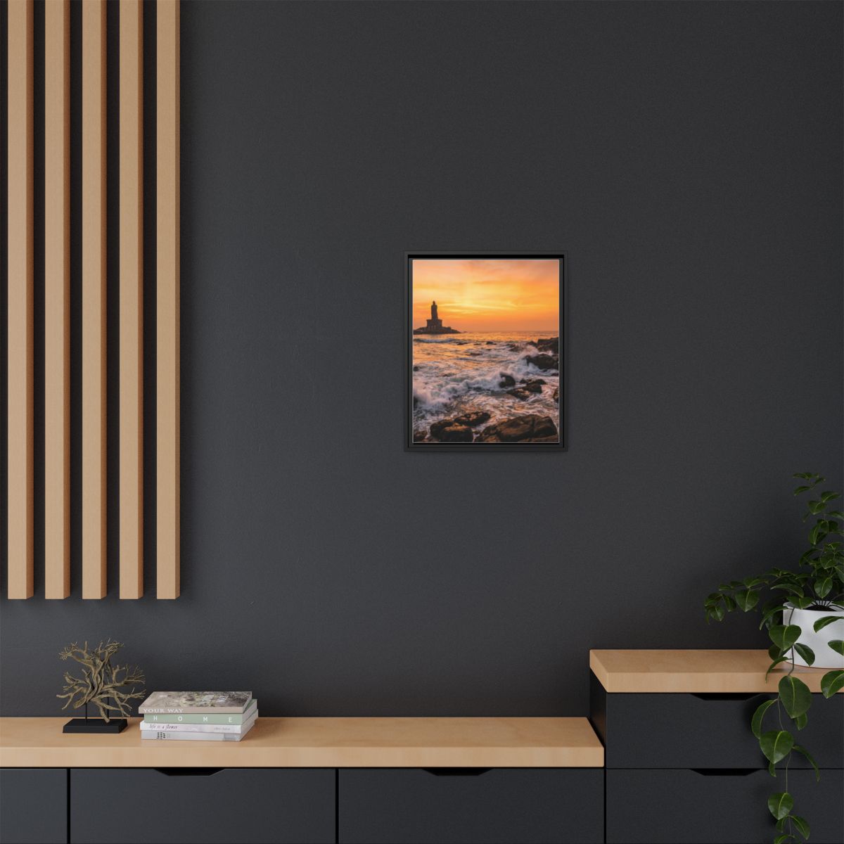 Framed Matte Canvas - Majestic Golden Coast
