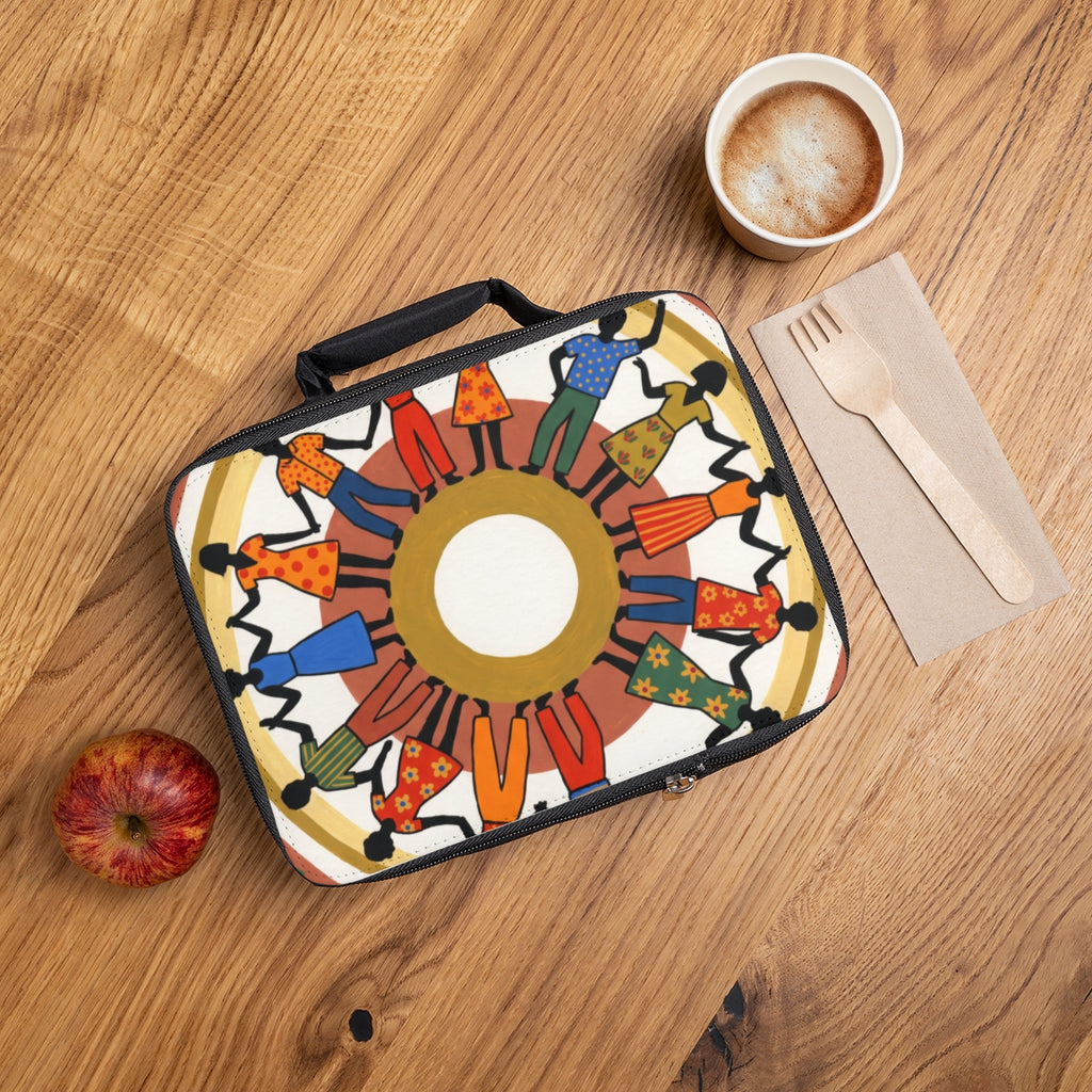 Lunch Bag - Unity Mandala Folk Art | Echovira Gallery