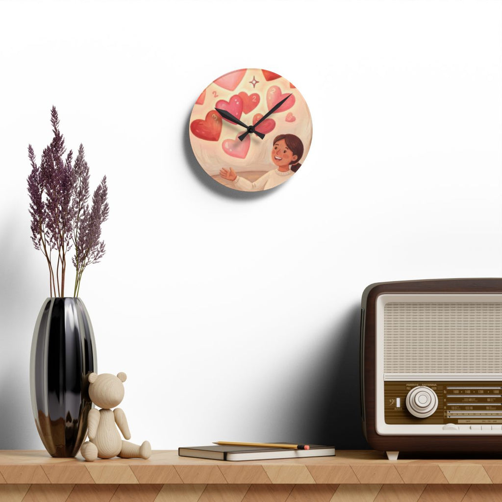Acrylic Wall Clock - Storybook Haven | Echovira Gallery