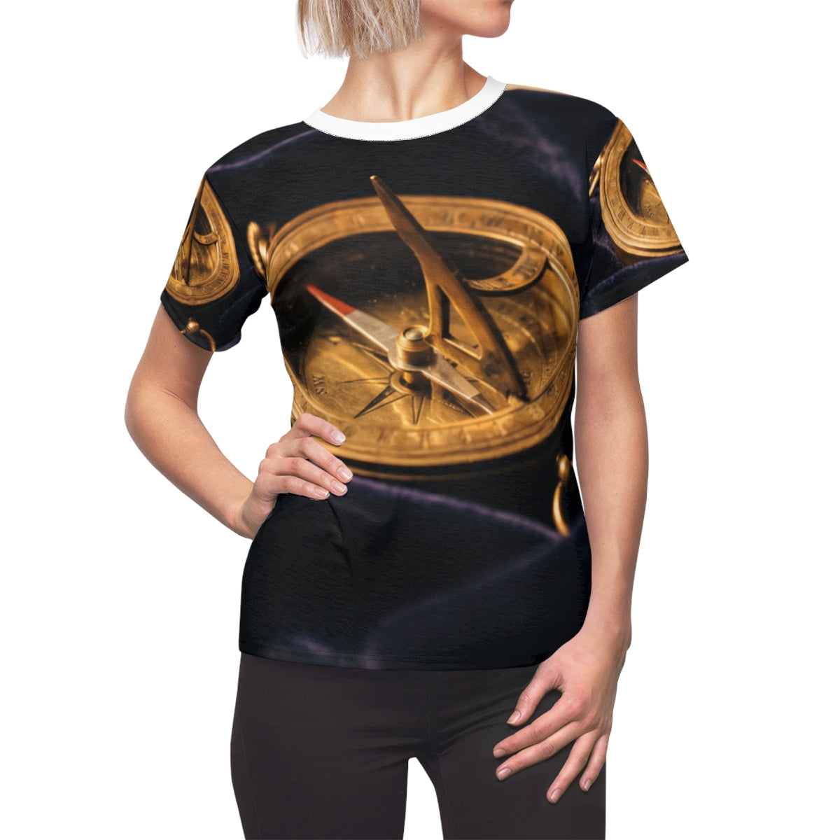 Women's Brass Sundial Cut and Sew Tee