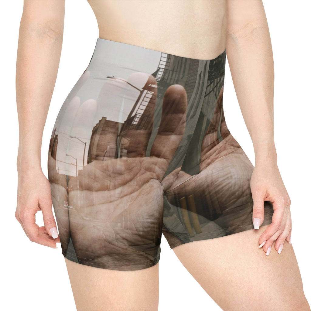 Women's Biker Shorts - Urban Metamorphosis | Echovira...