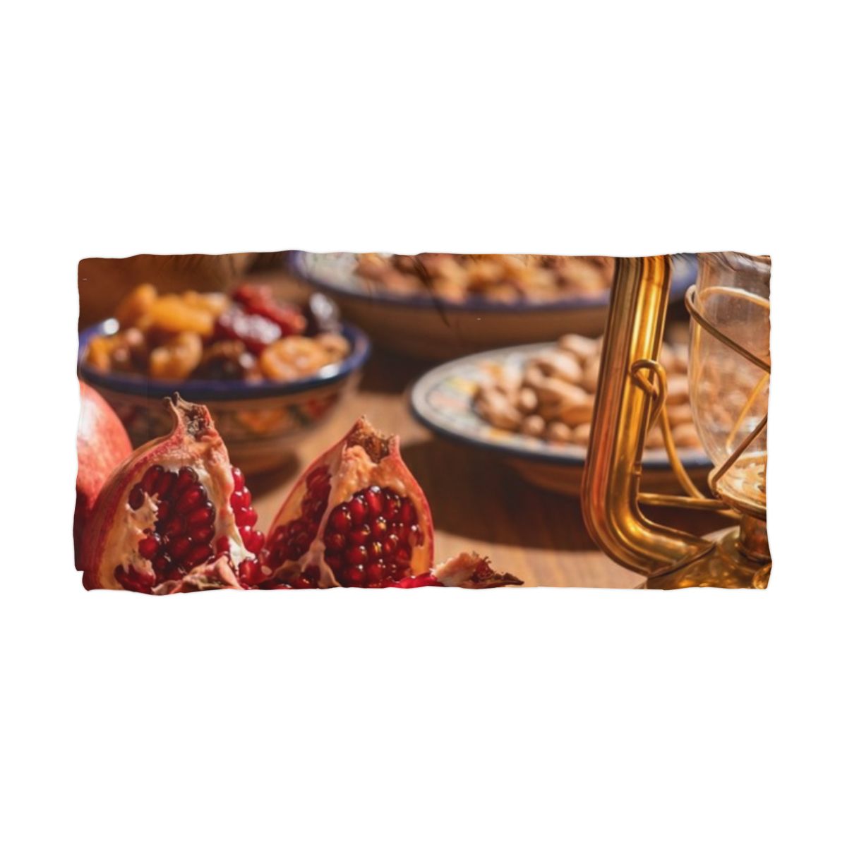 Microfiber Pillowcase - Amber Feast Glow | Echovira Gallery