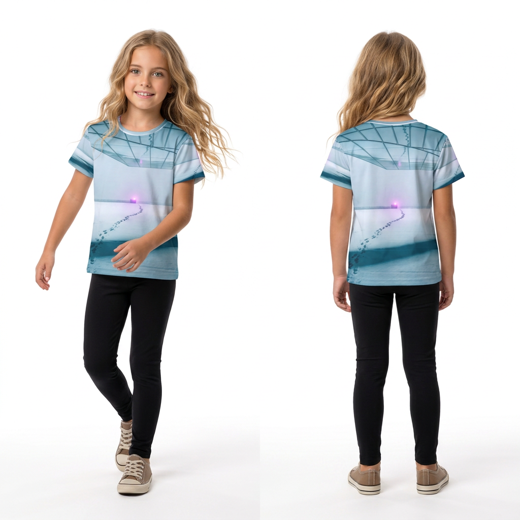 Kinder-Sporttrikot winterliche Schneelandschaft