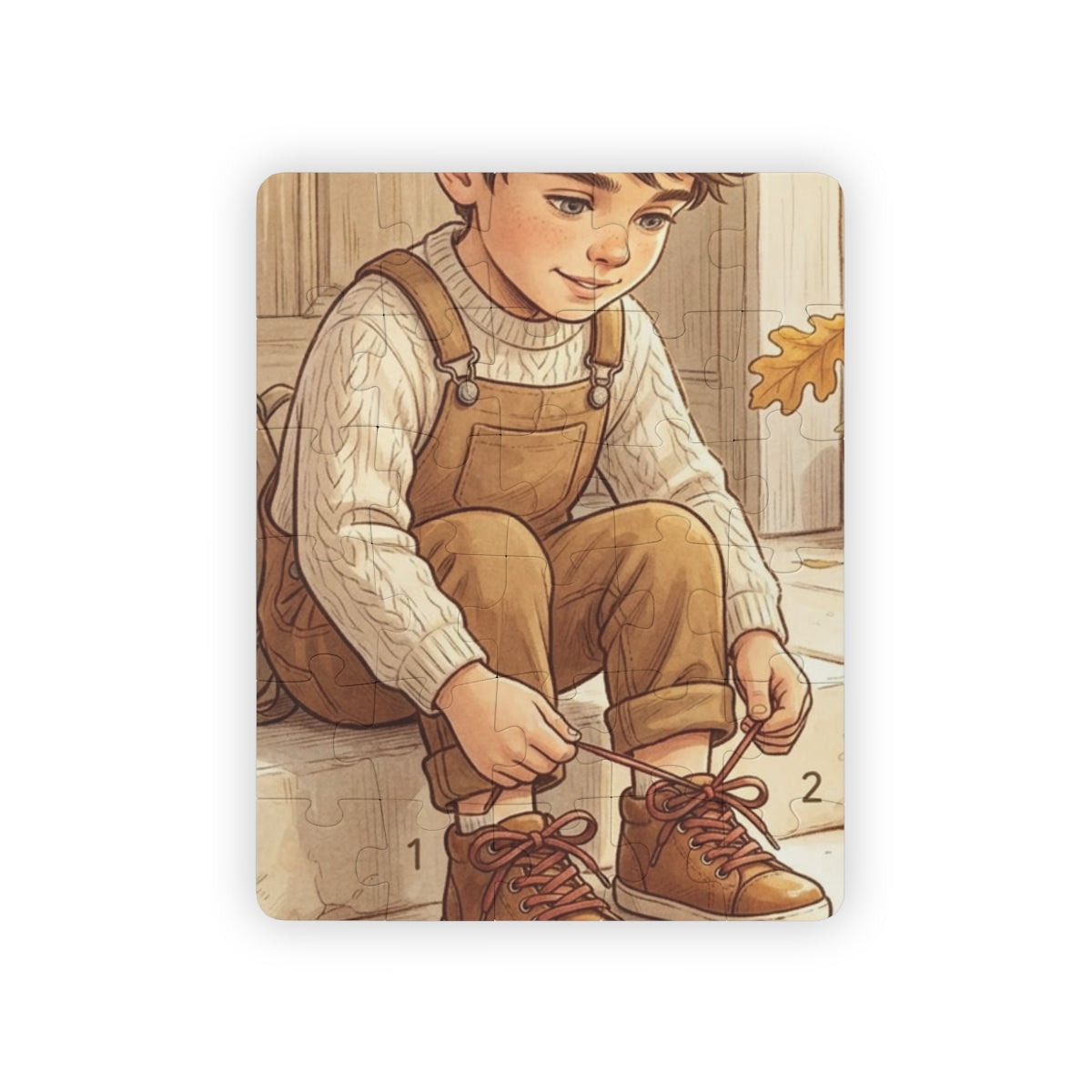 Kids' Puzzle 30-Piece - Autumn Steps | Echovira Gallery