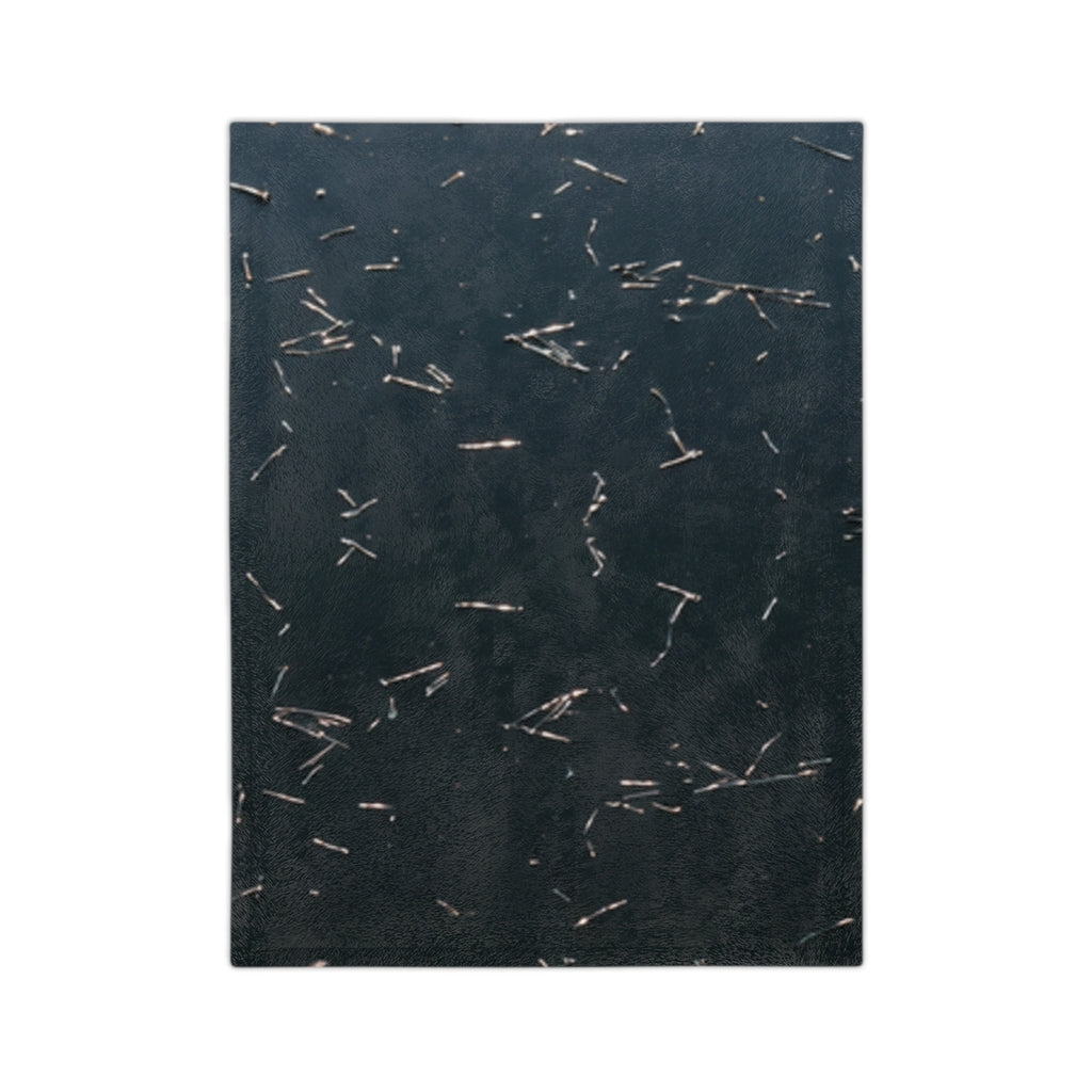Velveteen Blanket - Midnight Ripple | Echovira Gallery