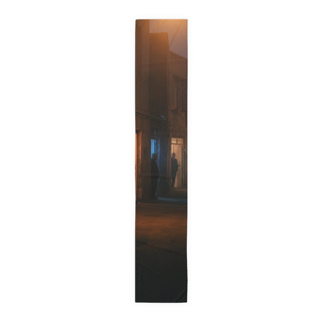 Table Runner - Midnight Alley Echoes | Echovira Gallery