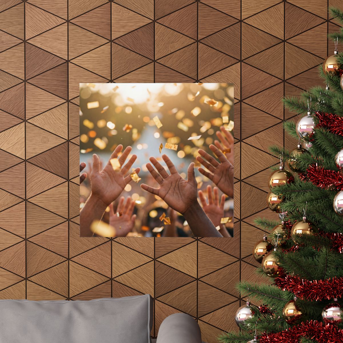 Matte Vertical Posters - Golden Festival Celebration Art......