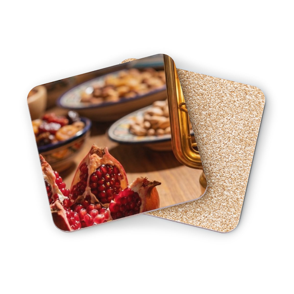 Coasters - Amber Feast Tabletop Set (1 & 4 pcs) | Echovira...